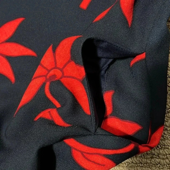 Banana Republic Short Sleeve Floral Print Midi Dress - Picture 14 of 14